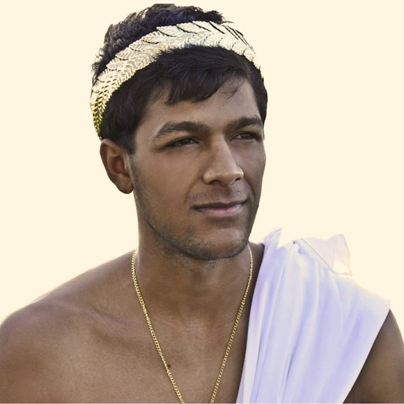 Elegant Caesar Laurel Leaf Gold Crown Costume Accessory for Halloween 👻 - Picture 13 of 13